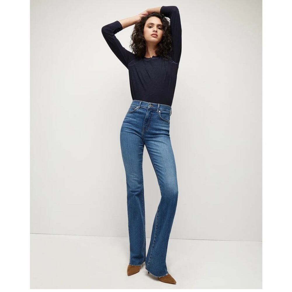 Veronica Beard Jeans Cameron High Rise Bootcut Serendipity Wash